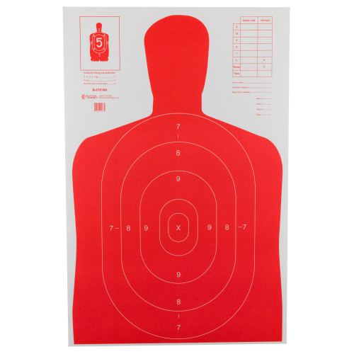 Buy B-27E Silhouette Target - Blue - 100 Pack at the best prices only on utfirearms.com