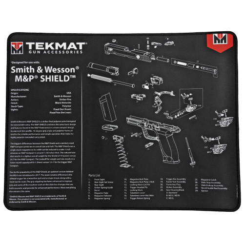 Buy Tekmat Ultra Pistol Mat S&W Shield, Black at the best prices only on utfirearms.com
