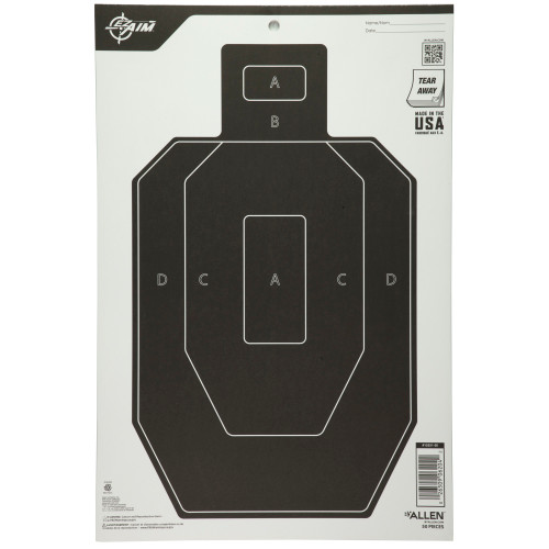 Buy Ez Aim Paper IPSC Targets 12x18 - Pack of 50 at the best prices only on utfirearms.com