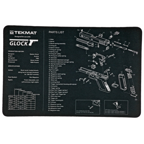 Buy Tekmat Pistol Mat for Glock, Black at the best prices only on utfirearms.com