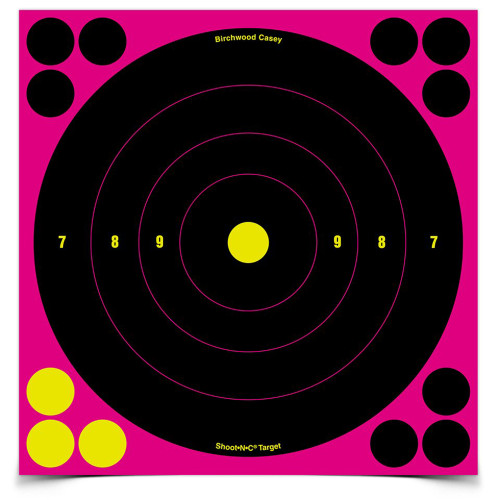 Buy Shoot-N-C Bullseye Target Pink 6-8 at the best prices only on utfirearms.com