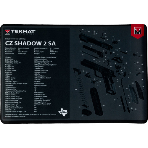 Buy Tekmat Pistol Mat for CZ Shadow 2 SA at the best prices only on utfirearms.com