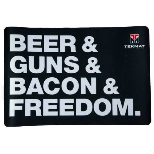 Buy Tekmat Mat "Beer Guns Bacon Freedom" at the best prices only on utfirearms.com