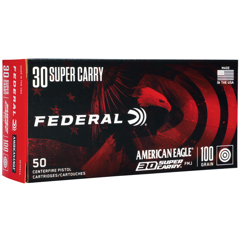 Buy American Eagle | 30 Super Carry | 100Gr | Full Metal Jacket | Handgun ammo at the best prices only on utfirearms.com