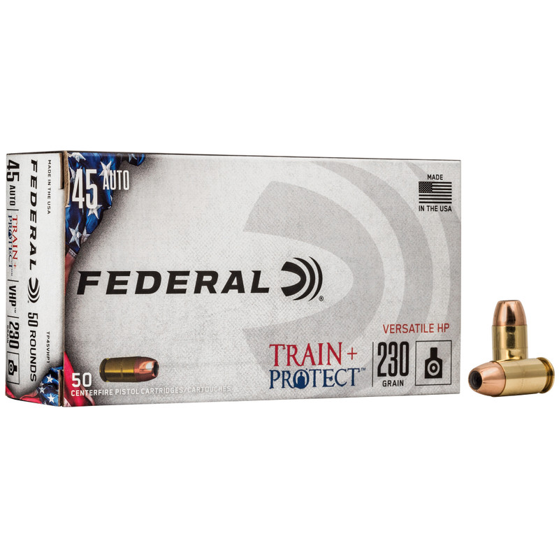 Buy Train & Protect | 45 ACP | 230Gr | Versatile Hollow Point | Handgun ammo at the best prices only on utfirearms.com
