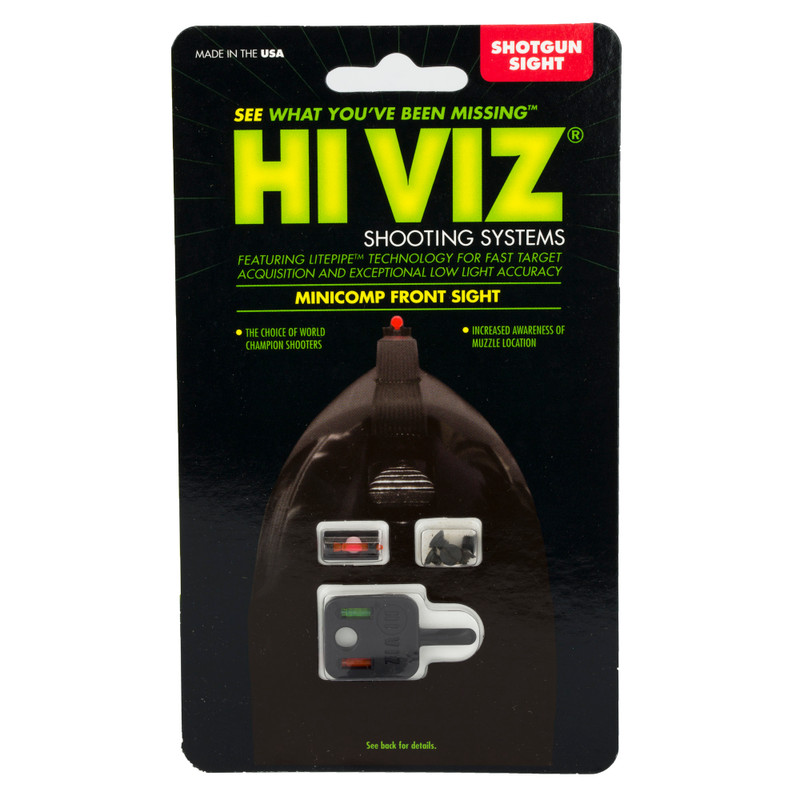 Buy HiViz Mini Comp Shotgun Sight Red/Green/Orange (Type: Sight) at the best prices only on utfirearms.com