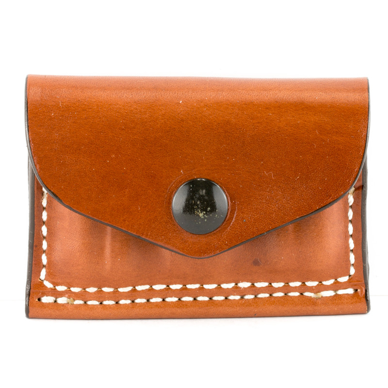 Cartridge Pouch 2X2X2| Holds 38/357 Cal| Tan Leather