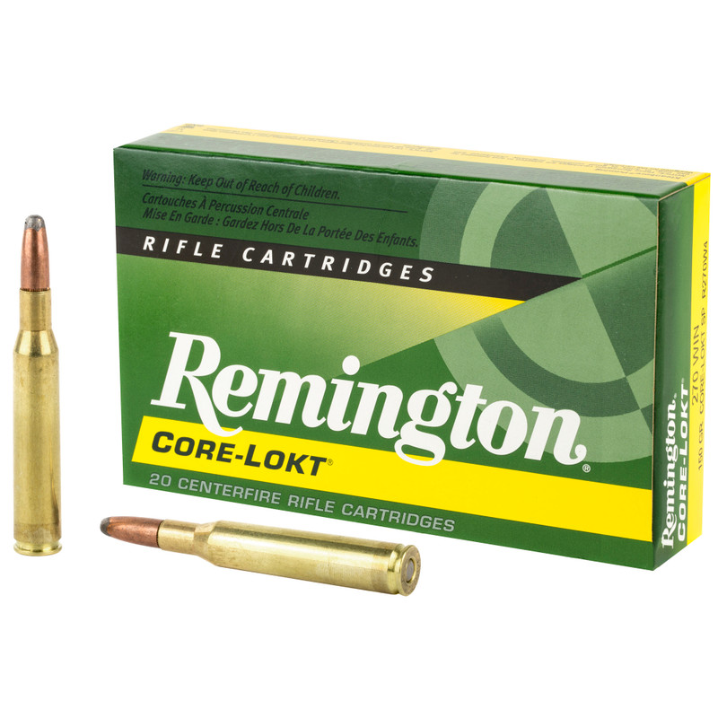 Remington | 270 Winchester | 150Gr | Soft Point | 20 Rds/bx | Rifle Ammo