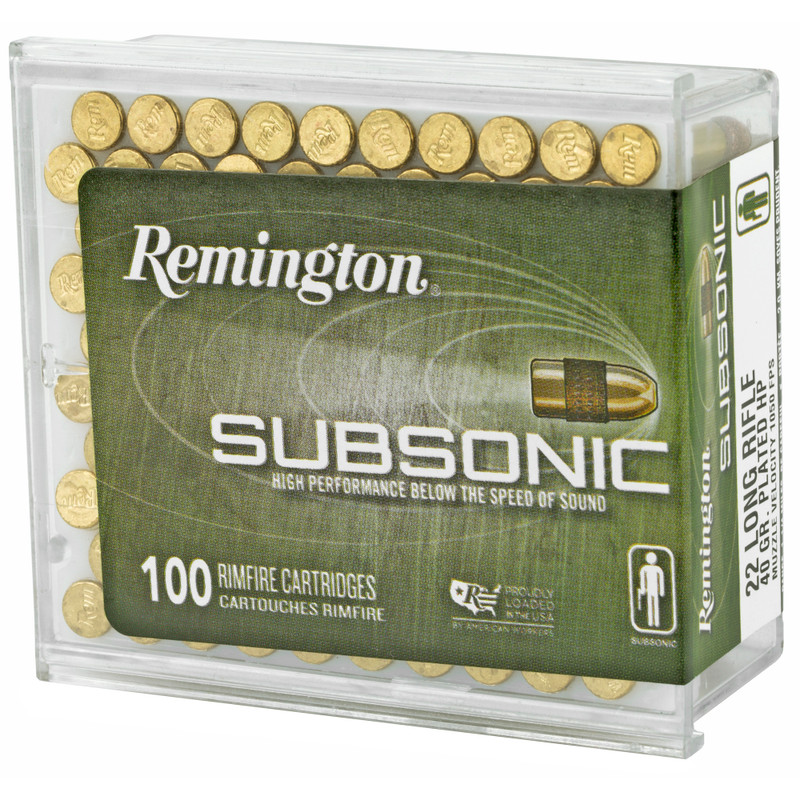 Subsonic | 22 LR | 40Gr | Copper | 100 Rds/bx | Rimfire Ammo