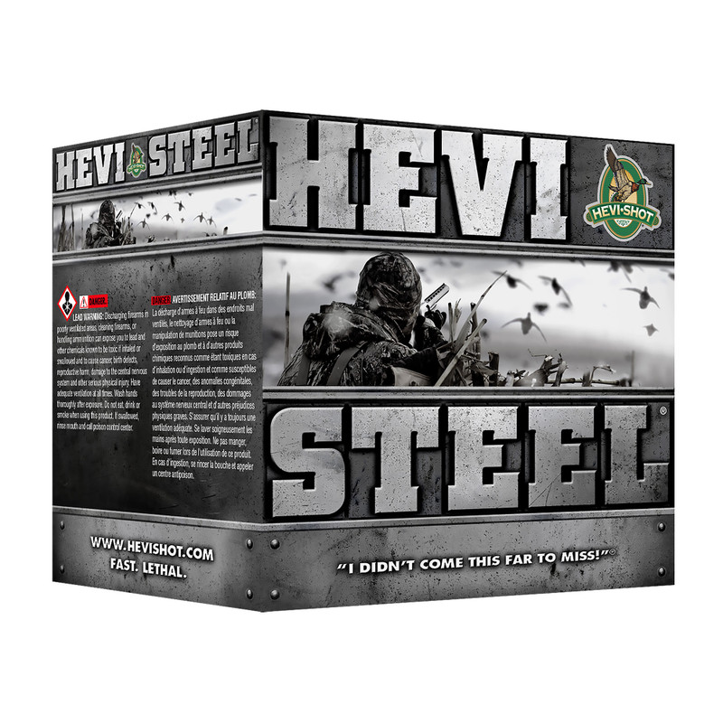 HEVI-SHOT HEVI-Steel | 12 Gauge 3" | #BB | Shot | 25 Rds/bx | Shot Shell Ammo