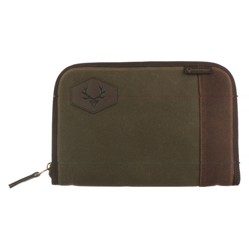 Rawhide Series| Pistol Case| Fits Most Handguns Up to 12"| Cotton Duck Canvas Construction| Green