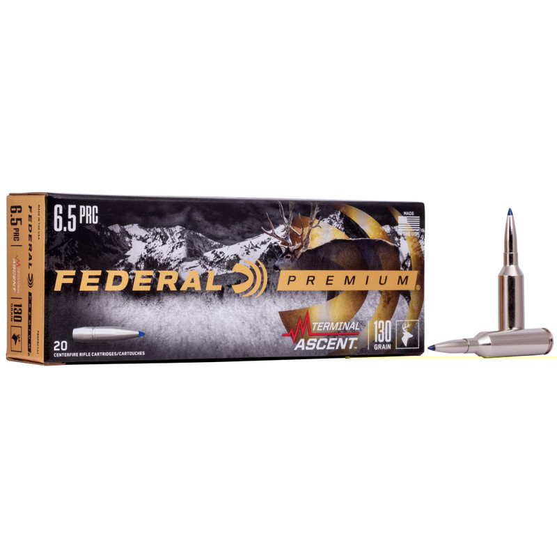Federal Premium | 6.5 PRC | 130Gr | Terminal Ascent | 20 Rds/bx | Rifle Ammo