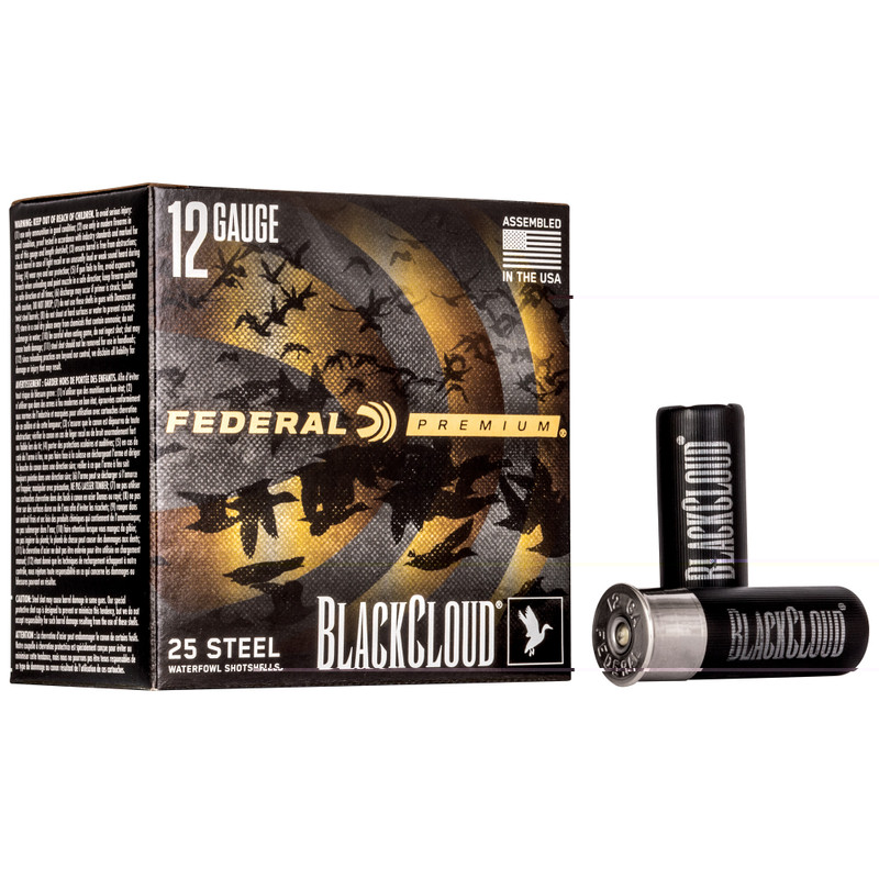 Federal Premium Black Cloud | 12 Gauge 2.75" | #2 | Steel Shot | 25 Rds/bx | Shot Shell Ammo