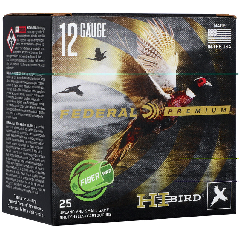 Hi-Bird | 12 Gauge 2.75" | #5 | Shot | 25 Rds/bx | Shot Shell Ammo