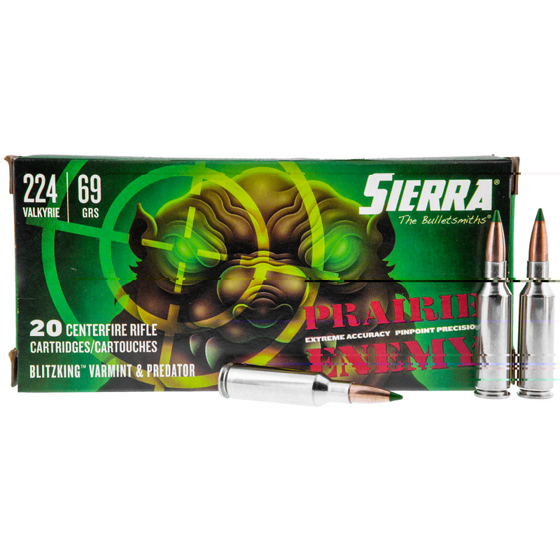 Prairie Enemy | 224 Valkyrie | 69Gr | Ballistic Tip | 20 Rds/bx | Rifle Ammo