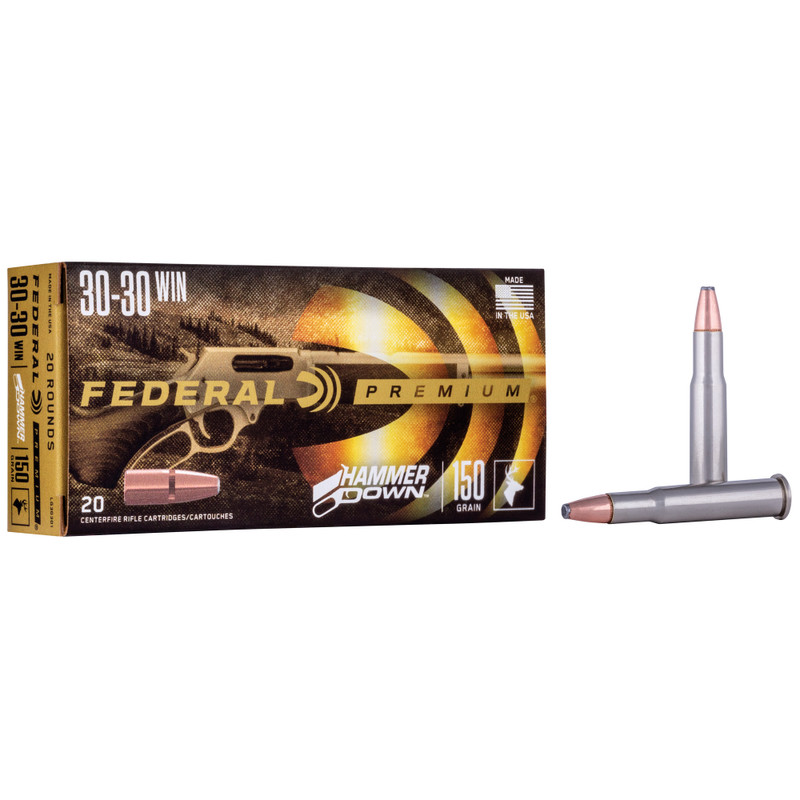 Federal Premium Hammer Down | 30-30 Winchester | 150Gr | Soft Point | 20 Rds/bx | Rifle Ammo