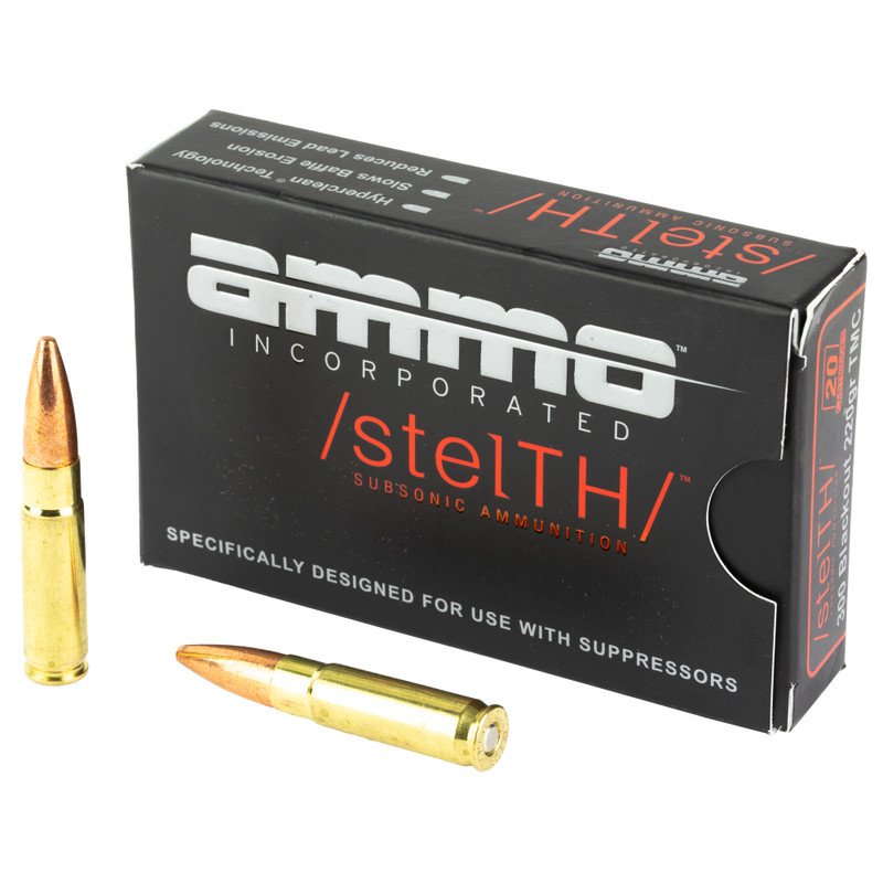 Subsonic | 300 Blackout | 220Gr | Total Metal Coating | 20 Rds/bx | Rifle Ammo