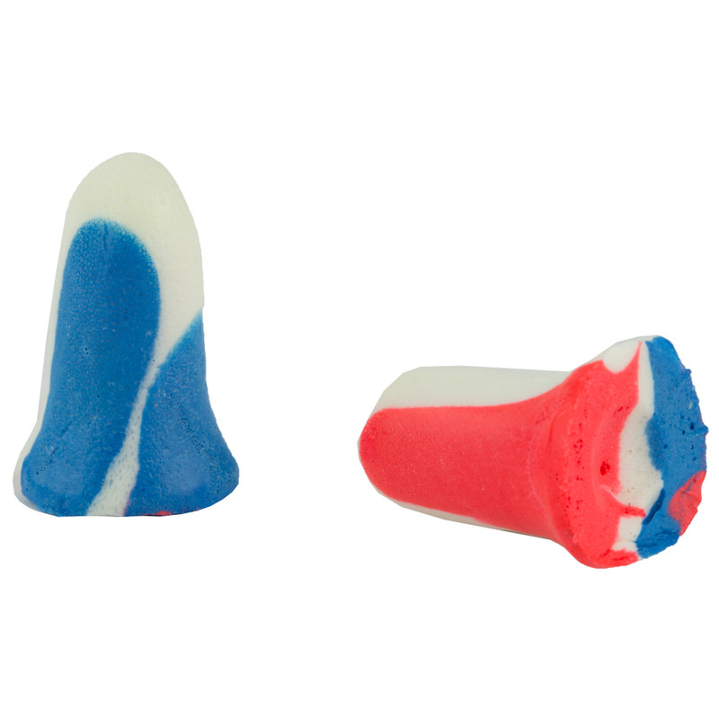 rd Leight Super Leight Ear Plugs| Foam| NRR 33| Uncorded| Red/White/Blue| 10 Pair