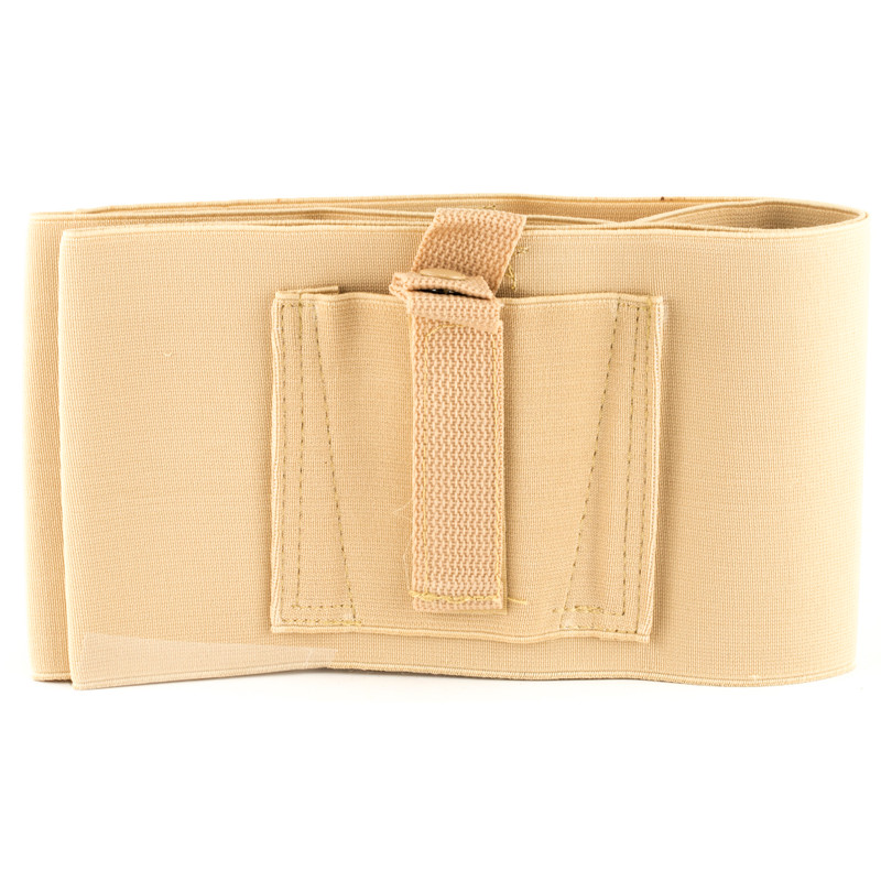 Belly Band| Tan| 36-44"| Elastic| with Holster and Mag Pockets