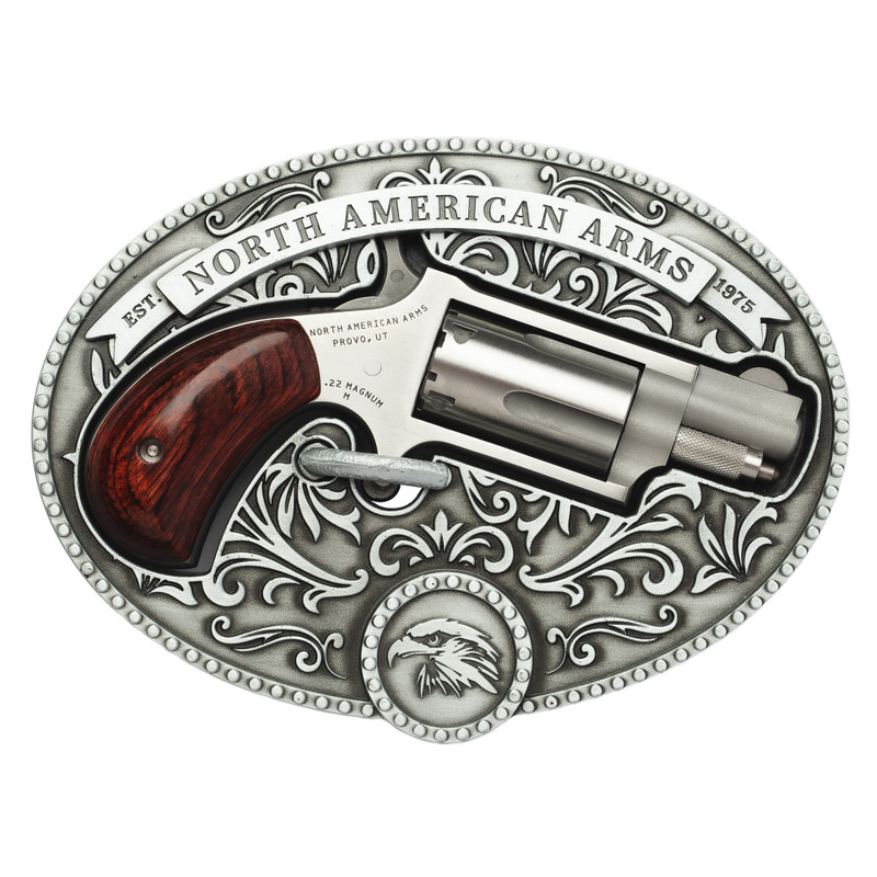 North American Arms Chuckwagon | 1.13" Barrel | 22 WMR Cal | 5 Rounds | Single Action Only | Revolver | Silver