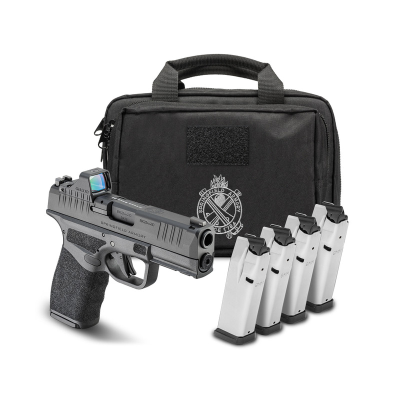 Springfield Hellcat Pro OSP Gear Pac Bundle | 3.7" Barrel | 9mm Cal | 10 Rounds | CA Compliant | Semi-Auto Pistol