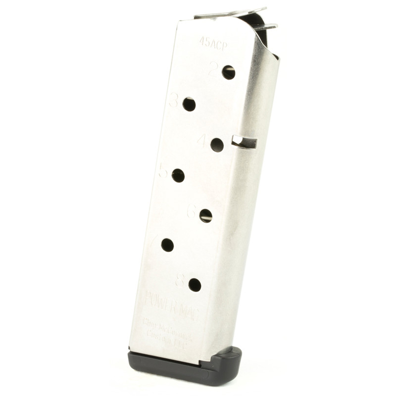 CMC Products Power 1911 .45 ACP 8rd Pistol Magazine - Silver - Image 2