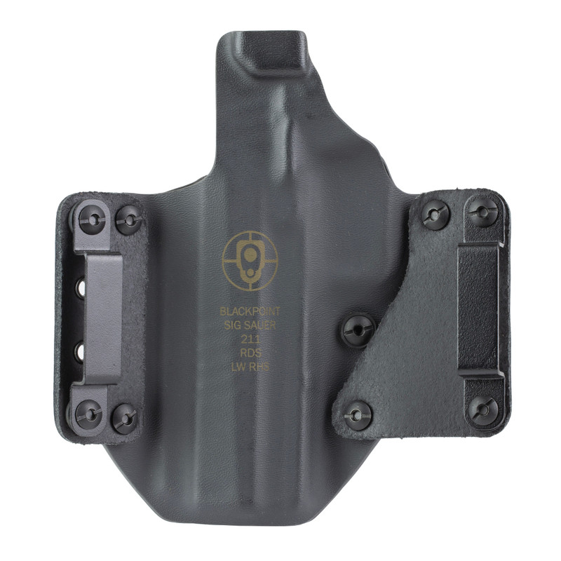 BlackPoint Tactical Leather Wing OWB Black Outside Waistband Holster for Sig P211-GTO - Image 2