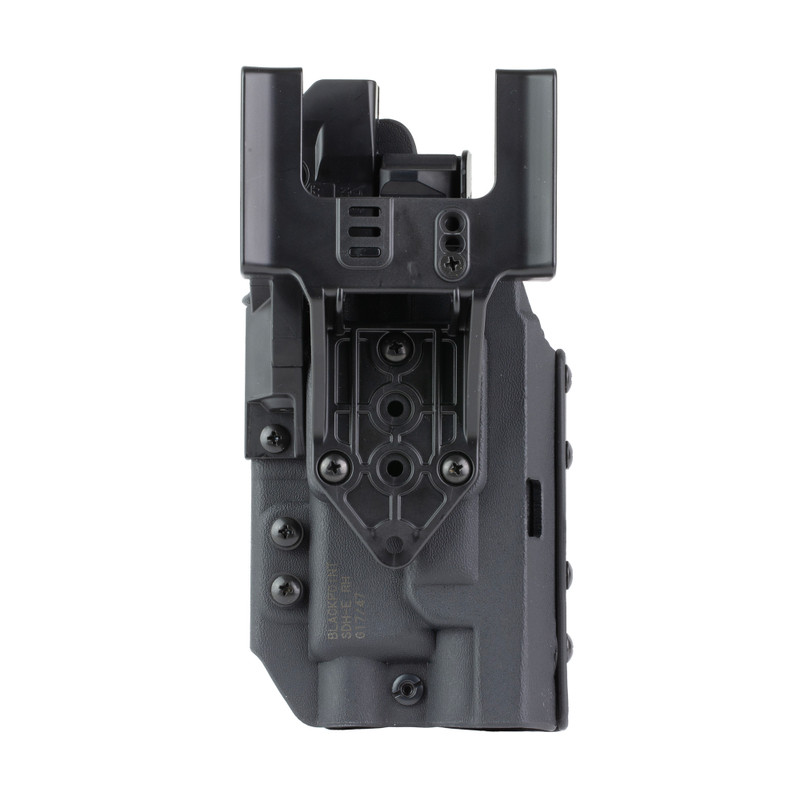 BlackPoint Tactical Slick Duty Light Holster with Ejection Port Lock Black Outside Waistband Holster for GLOCK 17 with Light - Image 2