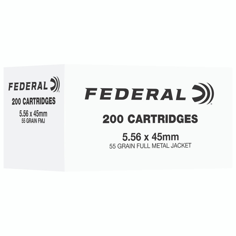 Federal American Eagle 5.56 NATO 55gr Full Metal Jacket Rifle Ammo - 200rd Box