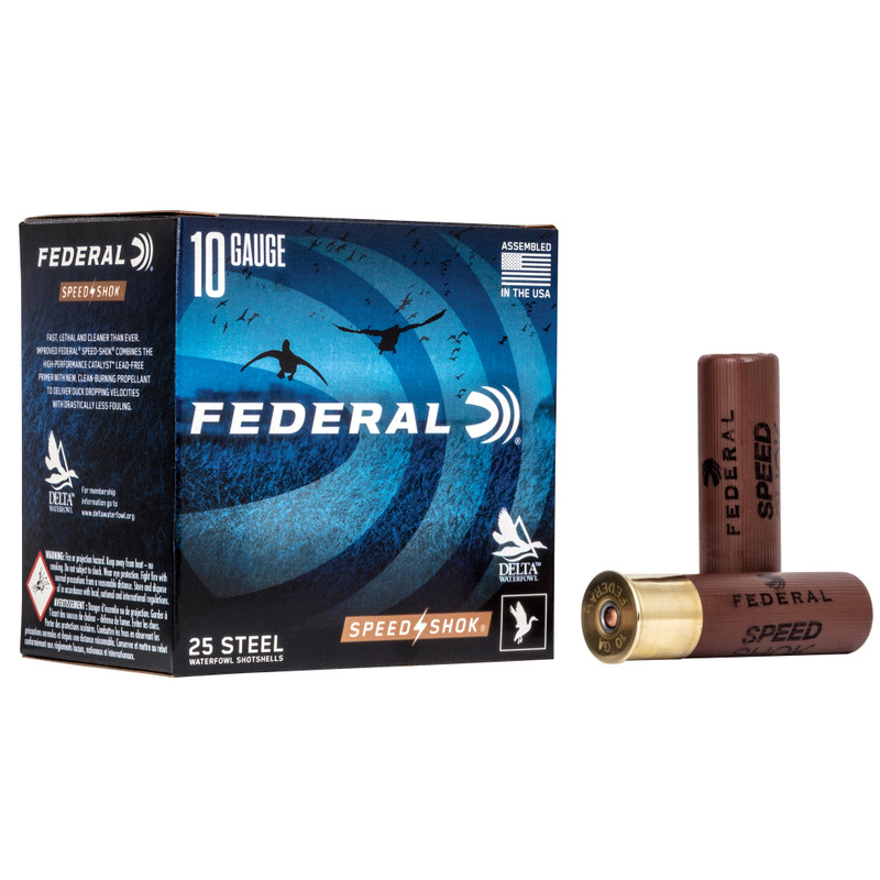 Federal Speed-Shok 10 Gauge 3.5 in BB Steel Shot Shotgun Ammo - 25rd Box