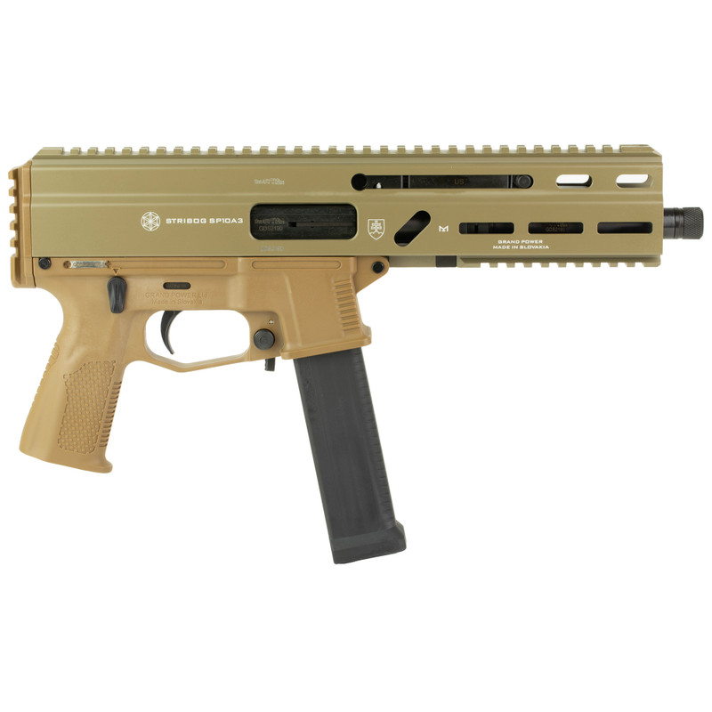 Grand Power Stribog 10mm 8in 20rd Semi-Auto Pistol Flat Dark Earth - Image 2