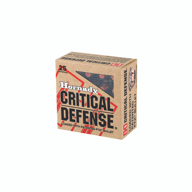 Hornady Critical Defense 9mm 115gr FlexTip Handgun Ammo - 25rd Box - Image 2