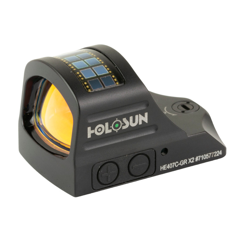 Holosun Technologies 407C 1x16x23 2 MOA Reflex Sight Elite Green