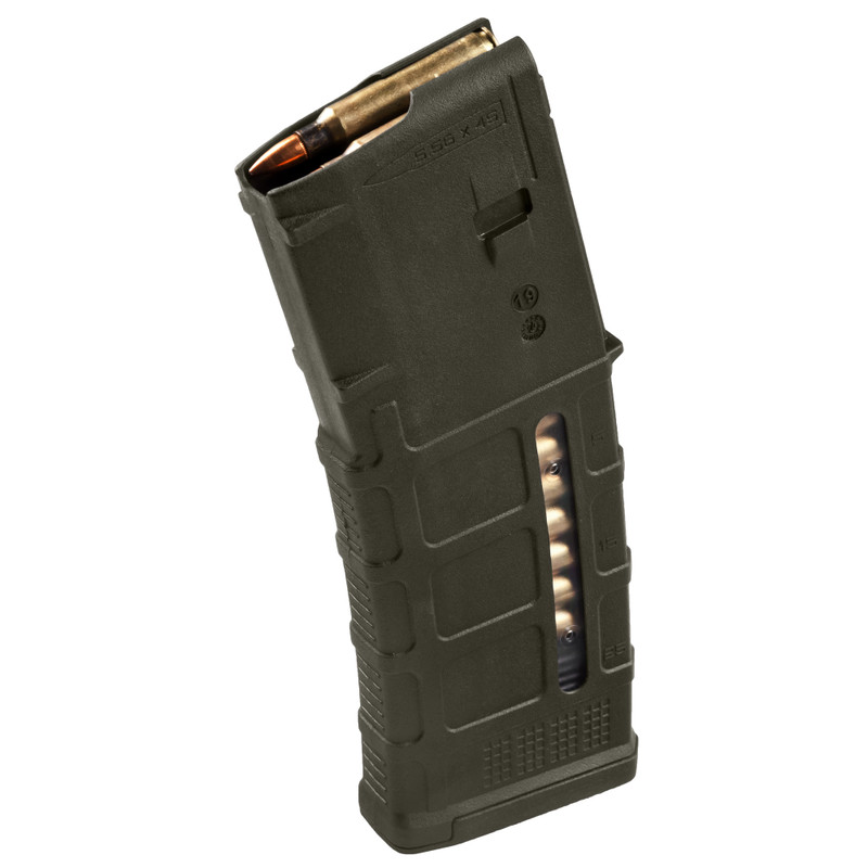Magpul Industries M3 AR Rifles 223 Remington 30rd Magazine Window OD Green