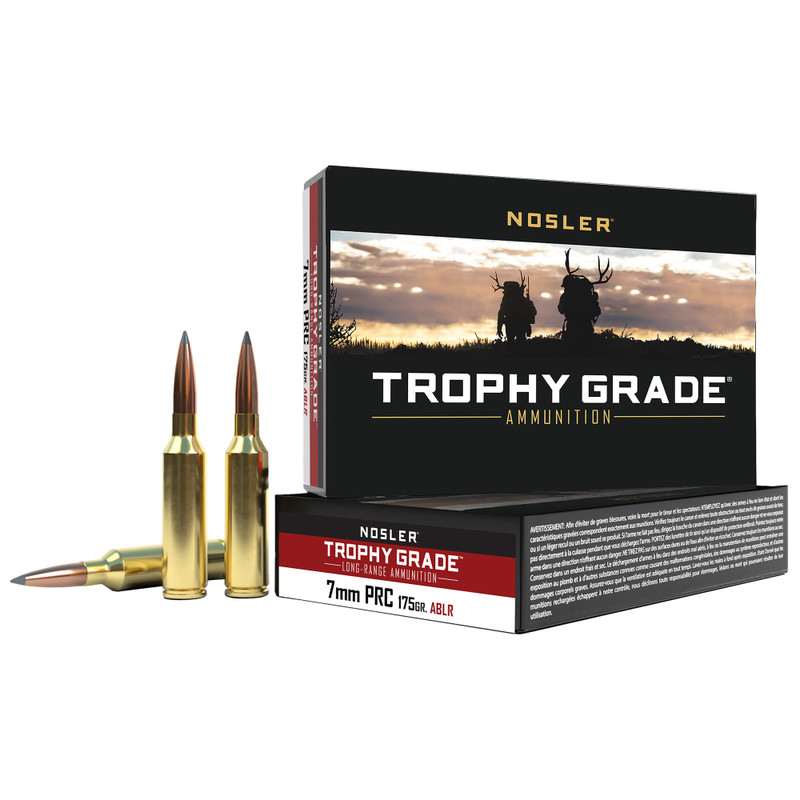 NOSLER Trophy Grade 7MM PRC 175gr AccuBond Rifle Ammo - 20rd Box