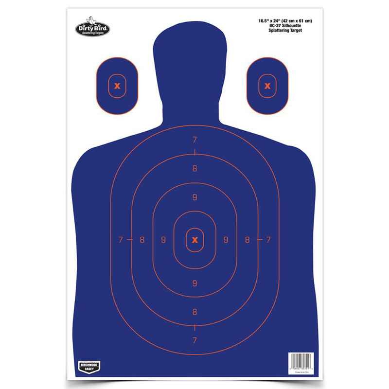Birchwood Casey Dirty Bird Target Bl/or Silhou