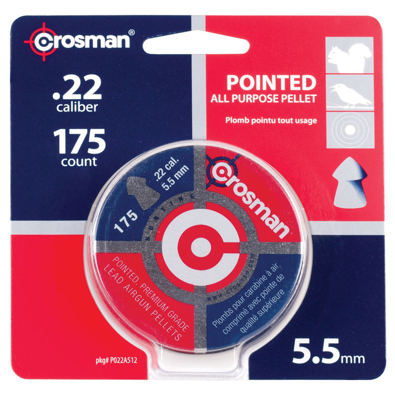 Crosman .22 Pointed Pellets 175/tin - Image 2