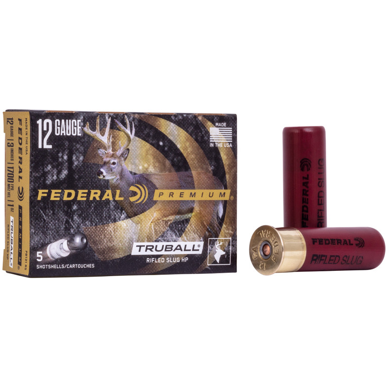 Federal Prairie Storm 12 Gauge 3 in Slug Shotgun Ammo - 5rd Box