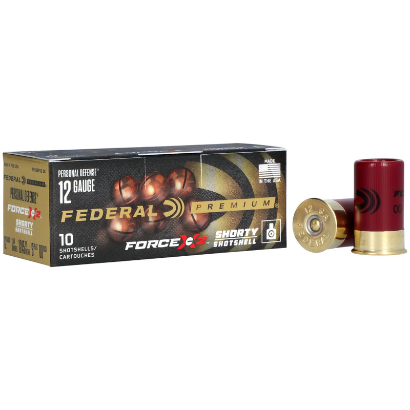 Federal Premium 12 Gauge 1.75 in 00 Buck Buckshot Shotgun Ammo - 10rd Box