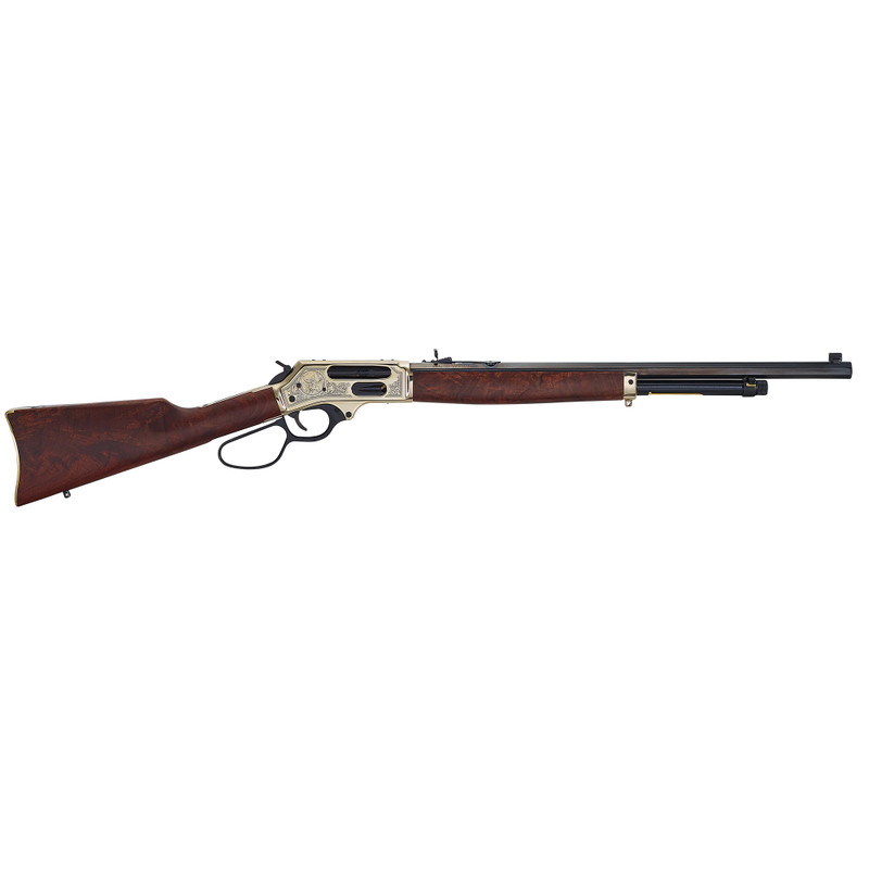 Henry Repeating Arms Lever Action 45-70 Government 22in 4rd Lever-Action Rifle Brass Wldlife 20 in - Image 2