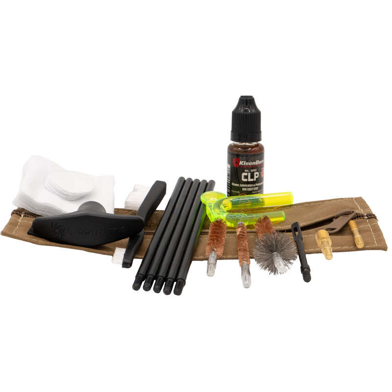 Kleen-Bore Compact Military/LE Tactical Kit Cleaning Kit for 9MM/556