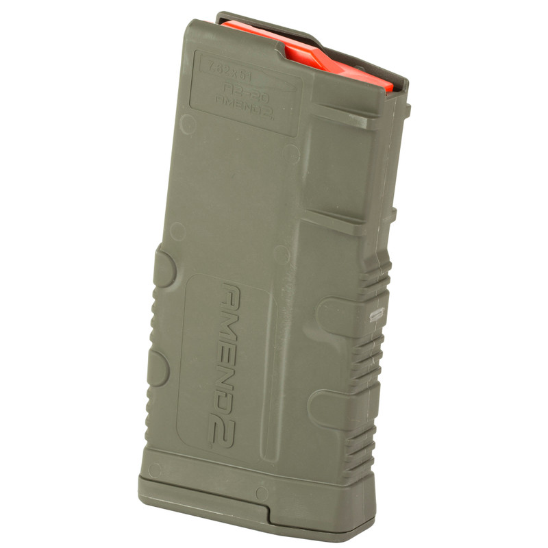 Amend2 Mod 2 AR-10 308 Winchester 20rd Magazine OD Green - Image 2