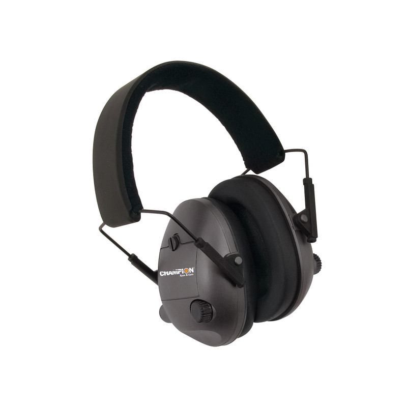 Champion Traps & Targets 21db NRR Black Electronic Earmuff