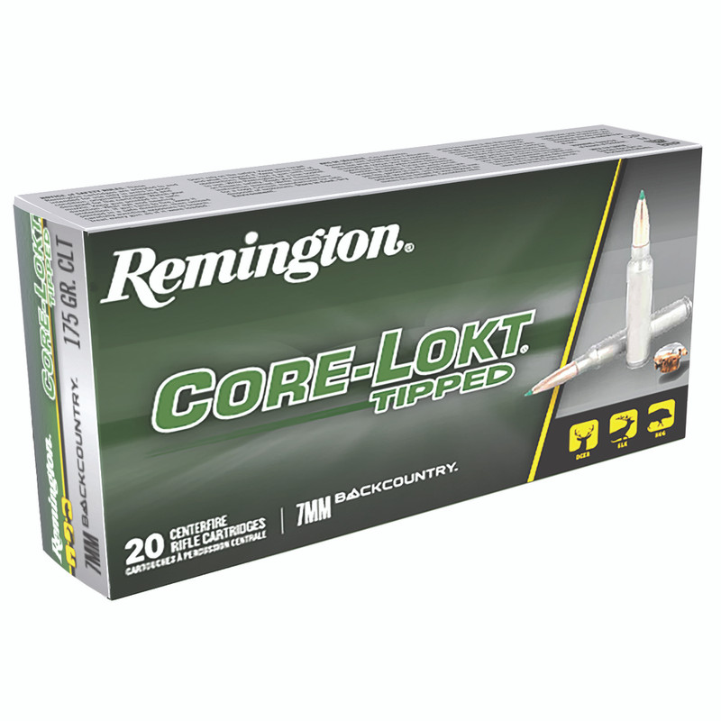 Remington Core-Lokt 7MM Backcountry 175gr Jacketed Soft Point Rifle Ammo - 20rd Box