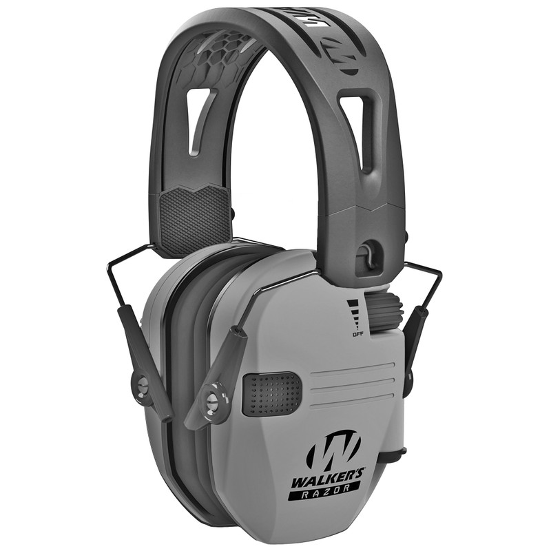 Walker's Razor Battleship Gray Electronic Earmuff