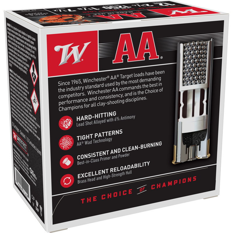 Winchester Ammunition AA Super Handicap 12 Gauge 2.75 in #7.5 Shot Shotshell Shotgun Ammo - 25rd Box - Image 2