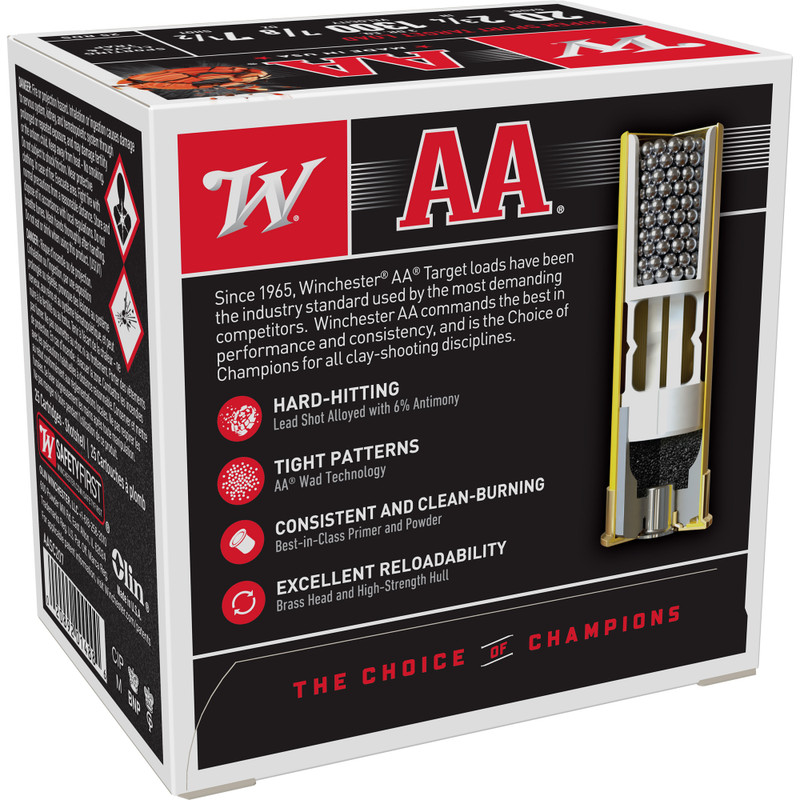 Winchester Ammunition AA Supersport Sporting Clay 20 Gauge 2.75 in #7.5 Shot Shotgun Ammo - 25rd Box - Image 2