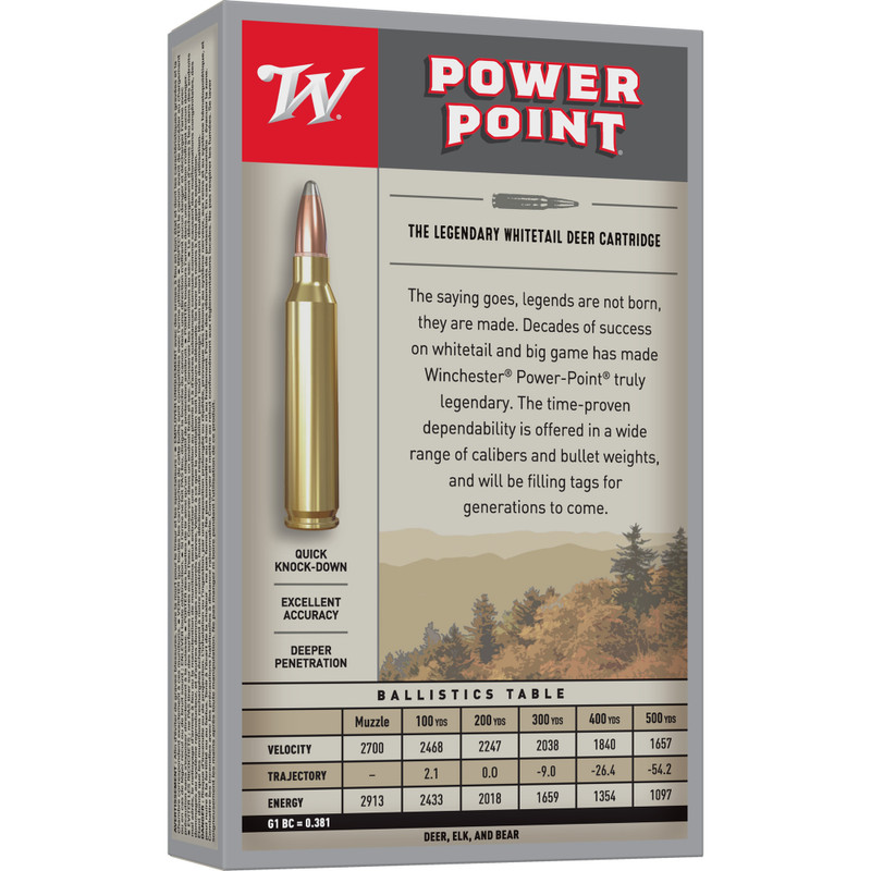 Winchester Ammunition Super-X 30-06 Springfield 180gr Power Point Rifle Ammo - 20rd Box - Image 2