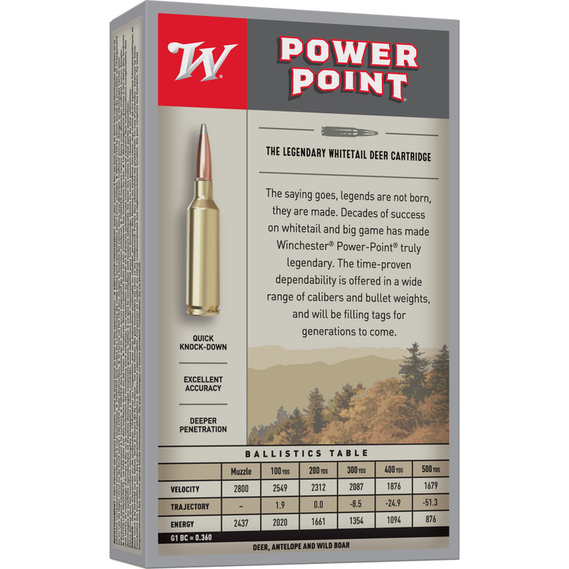 Winchester Ammunition Super-X 7MM-08 140gr Power Point Rifle Ammo - 20rd Box - Image 2
