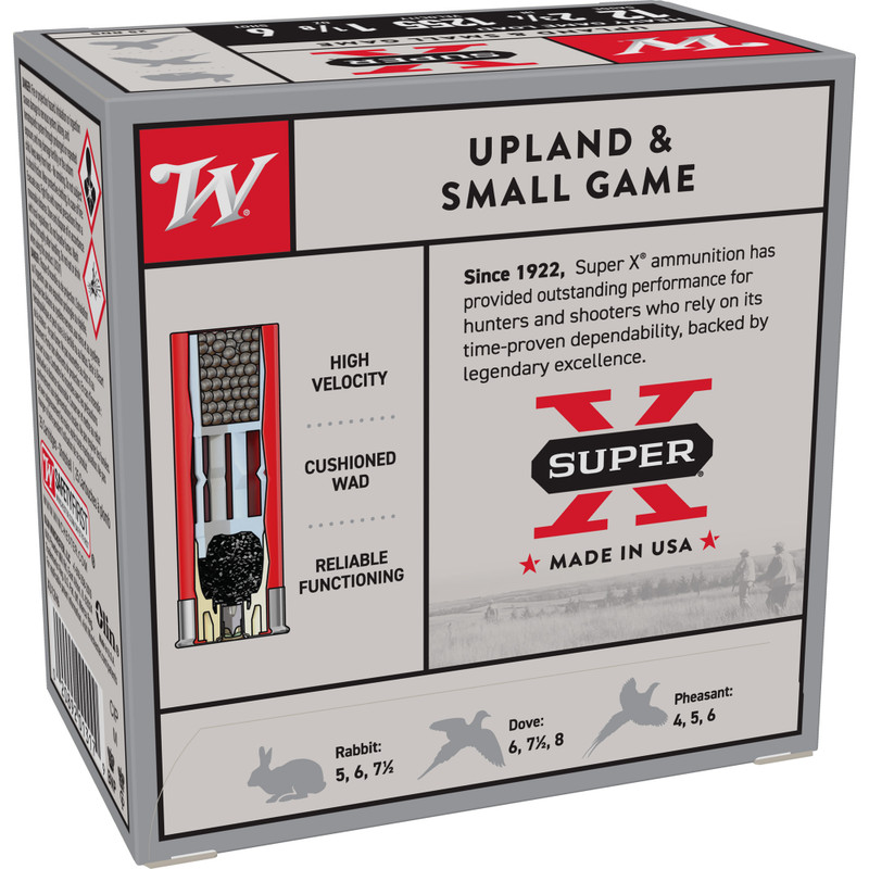 Winchester Ammunition Super-X 12 Gauge 2.75 in #6 Shot Shotshell Shotgun Ammo - 25rd Box Hgl - Image 2